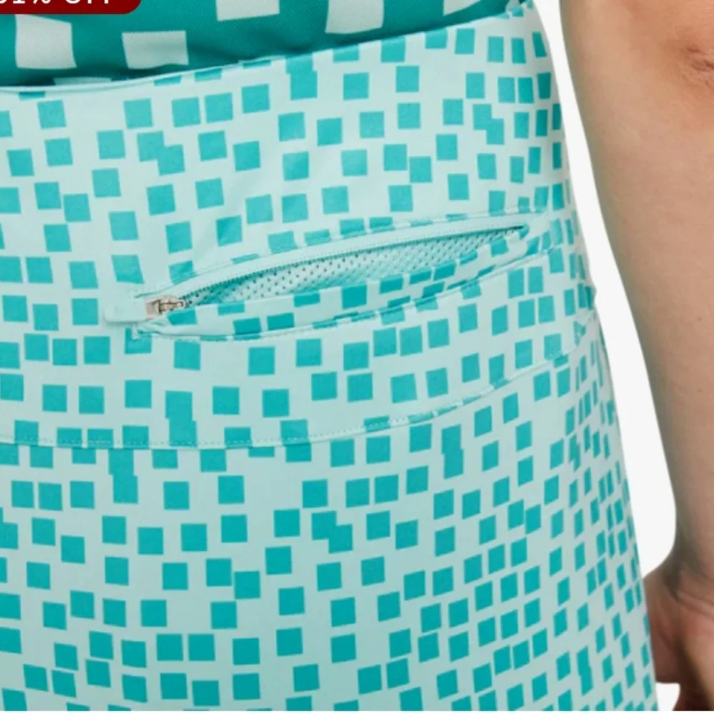 Nike Dri-Fit Women's Aqua UV Grid Print Golf Skort